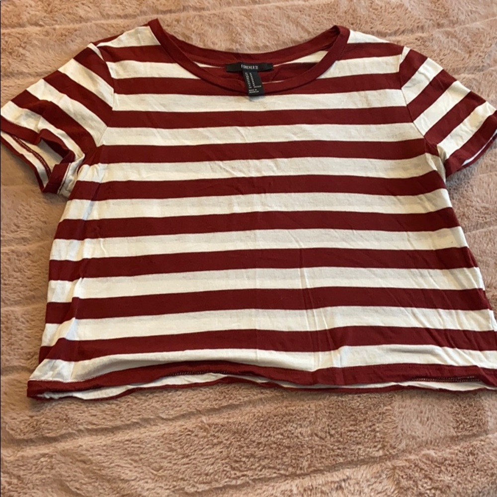 Striped crop top
